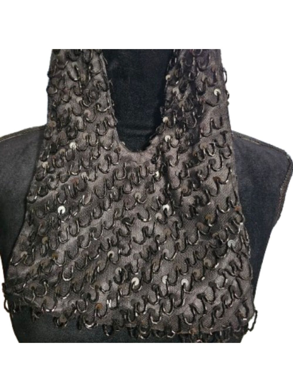 Elegant Black Textured Women's Bag - Picture 3 of 4